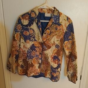 Vineyard Vines Women's Floral Blazer - Blue and Brown